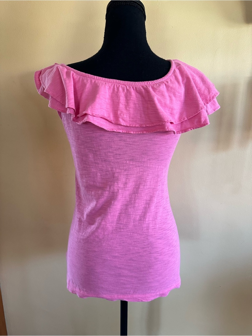 Lilly Pulitzer Wynne Ruffle Tank Cotton Pink Size Small - Picture 4 of 6